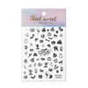 Autocollants pour ongles fins et adhésifs Halloween MS-C301 argentés