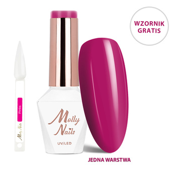 Vernis hybride LED/UV Gel Polish La Vie en Rouge n° 326 Filtres Pink MollyNails Sans HEMA/Di-HEMA 8 g + nuancier Pinks OFFERT