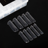 Formes supérieures à double tunnel, longueur XL, pour la pose d'ongles Molly Nails, forme carrée, YQ-4, 120 pièces