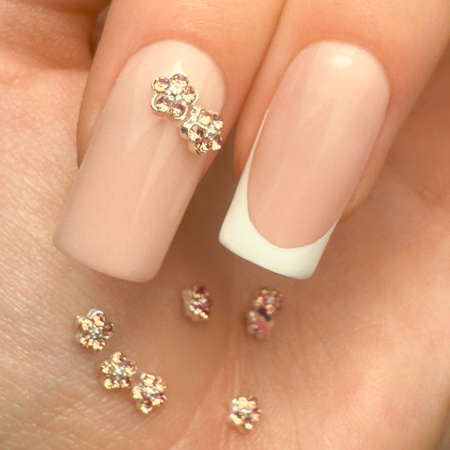 Adornos para uñas con flores en 3D Molly Nails K1125, 10 unidades