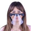 Mini mascarilla protectora reutilizable para boca y nariz, universal, gris jaspeado, cosida