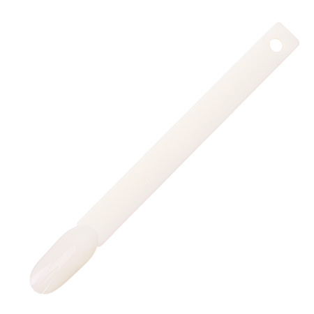 Échantillonneur en forme d'amande sur roue pour gels, vernis hybrides et poudres, couleur lait, 50 pièces, mat