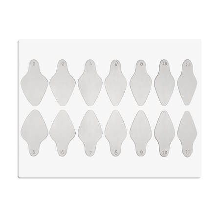 Self-adhesive silicone molds for Dual Form oval short ST012-2 MollyLac 24 pcs.