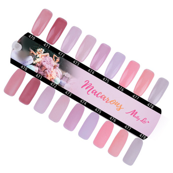 MollyLac Macarons gloss and matte template - 9 colors