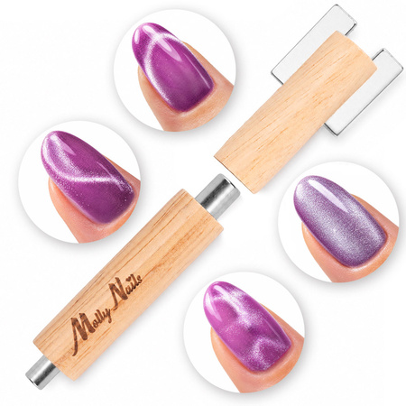 MollyNails 3-in-1 Cat Eye Magnetizer, Brown