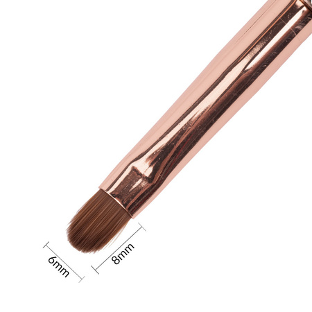 Golden gel brush with zirconia, oval, Molly Nails No. 6
