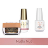 MollyNails PRO MATCH SYSTEM 2+1 Nutty Nut: 2 geles de construcción + Doctor Top 15 g