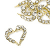 Decorazioni per unghie a forma di cuore 3D Molly Nails white diamond, 10 pezzi