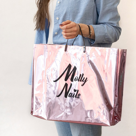 Molly Nails Glossy Pink Lunch Bag