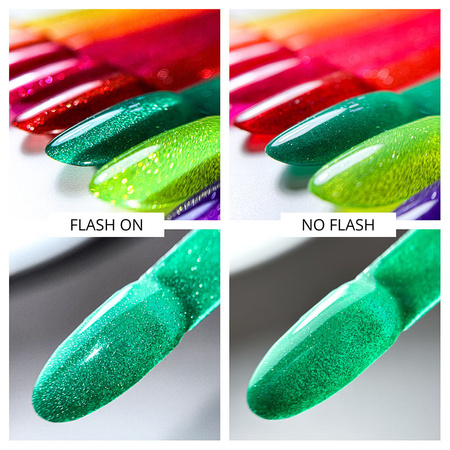 Vernis hybride Molly Nails Flashing Lights Neon Botanic Fever sans HEMA/Di-HEMA, 8 g, n° 646