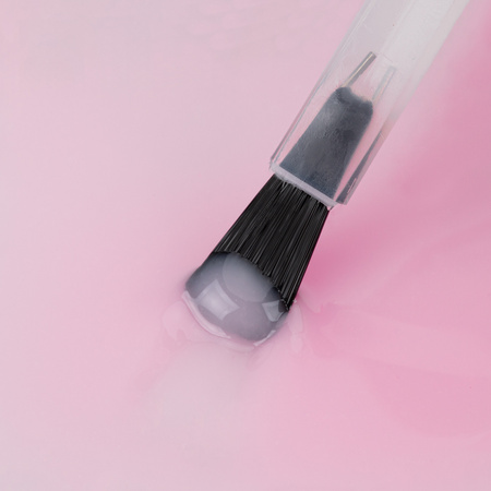 Base en caoutchouc LED/UV avec fibres Molly Nails Rubber Fiber Base Angel Pink 10 g