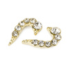 Decorazioni per unghie a forma di cuore 3D Molly Nails white diamond, 10 pezzi