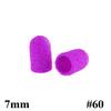 Cappucci per pedicure 7 mm, grana 60, 100 pezzi, ABS Podo Allemed, viola Purple