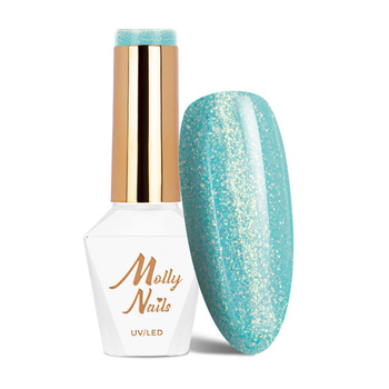 Гібридний лак Molly Nails Winter Crystalize Candyman без HEMA/Di-HEMA, 8 г, № 228