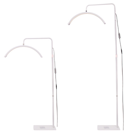 Lampa kosmetyczna LED łuk 30W podłogowa bezcieniowa biała HD-M6X
