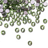 Strass per unghie in vetro SS5 Peridot, circa 50 pezzi