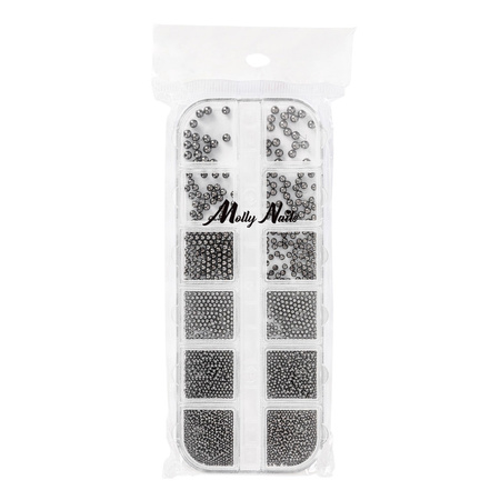 Box with Molly Nails black decorations, 1000 pieces