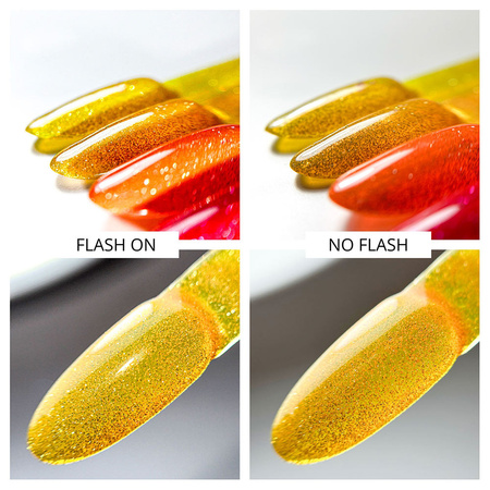 Гібридний лак Molly Nails Flashing Lights Neon Caribbean Crush без HEMA/Di-HEMA, 8 г, № 641