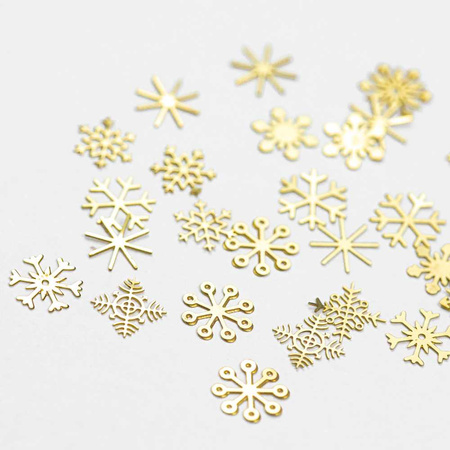 Snowflakes Christmas snowflakes nail decorations jar