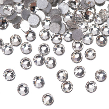 Strass per unghie in vetro SS10 Crystal, circa 50 pezzi.