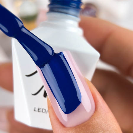 Lakier hybrydowy LED/UV Gel Polish The Trend Edit Nr 306 Deep Navy MollyNails HEMA/Di-HEMA Free 8g