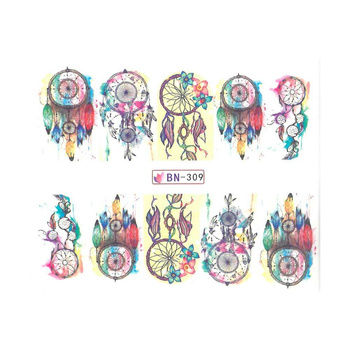 BN-309 Dreamcatcher Water Nail Stickers