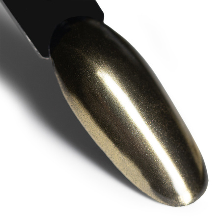 Poudre à effet miroir pour la décoration des ongles MollyLac Glass Effect Golden n° 1
