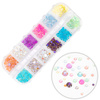 Boîte de strass Molly Nails, assortiment de couleurs, 1 000 pièces