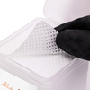 Disques de coton non pelucheux perforés pour les ongles Molly Nails, blancs, 5 x 5 cm, 200 pièces