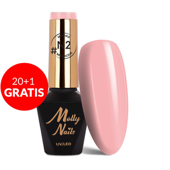 20+1 free Molly Nails Natural hybrid nail polish by Monika Mielniczuk HEMA/Di-HEMA free 8g No. N2