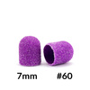 Pedicure caps 7 mm, 60 grit, 10 pcs Fabric Podo AlleMed Purple