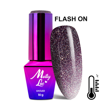 Гібридний лак MollyLac Thermo Flashing Lights Itself 10 г № 694