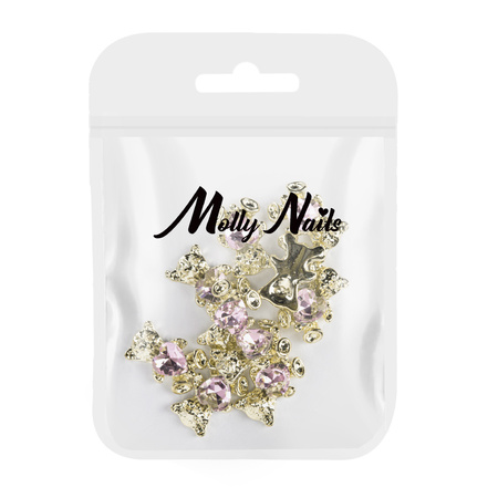 Molly Nails 3D teddy bear nail decorations No. 4, 10 pcs