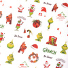 Naklejki do paznokci cienkie samoprzylepne świąteczne Grinch MS-C263