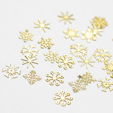 Décorations pour ongles « Snowflakes » : flocons de neige de Noël dans un petit pot