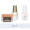 MollyNails PRO MATCH SYSTEM 2+1 Clear – 2 Aufbau-Gele + Doctor Top 15 g