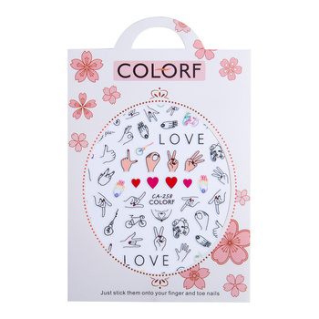 Thin self-adhesive Valentine's Day nail stickers CA-258