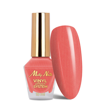 Esmalte clásico STEP 2: Color Lacquer Vinyl Effect System MollyNails Sparking Pink 10 ml