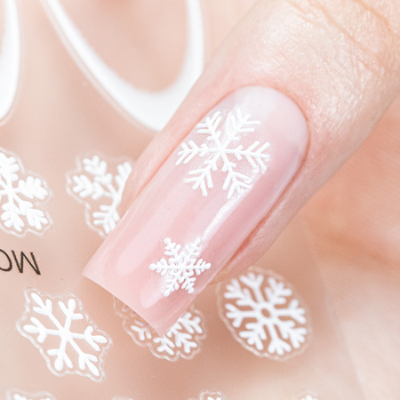 Adesivi per unghie natalizi / French / Linea del sorriso francese Molly Nails MO-461