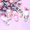 Autocollants aquatiques pour ongles fleurs STZ-833