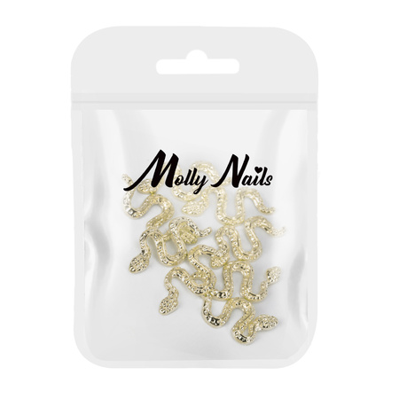 3D snake nail decorations Molly Nails SZ-153 10 pcs