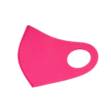 Reusable neoprene foam face mask, fuchsia, size S/M, 1 piece