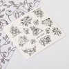 Autocollants à l'eau pour les ongles, motif floral YZW-3534