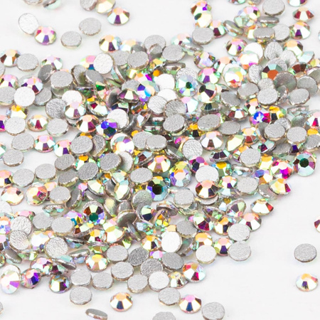 SS3 Crystal AB glass nail rhinestones, approx. 50 pcs.