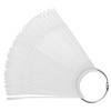Reverse pointed tester template on a wheel for hybrid gels and powders, transparent, 50 pcs.