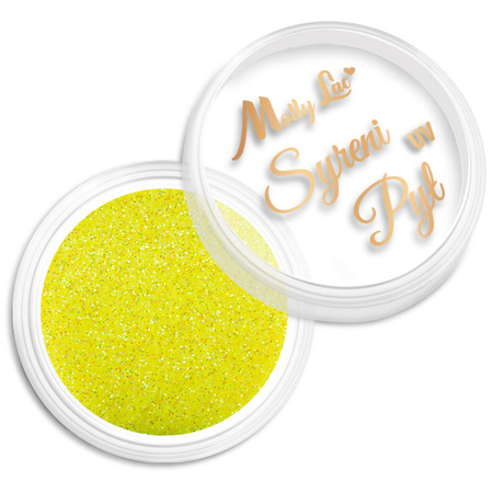Polvere per unghie neon MollyLac Syreni, polvere che si illumina sotto i raggi UV, vasetto da 2,5 g, n. 2