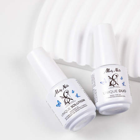 Base & Top UV avec couche de dispersion Unique Duo par Ewelina Staszak MollyNails HEMA/Di-HEMA Free 15 g