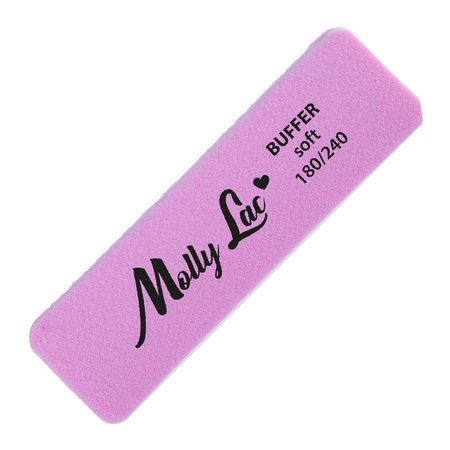 Double-sided polisher Buffer mini wide Soft 180/240 pink MollyLac