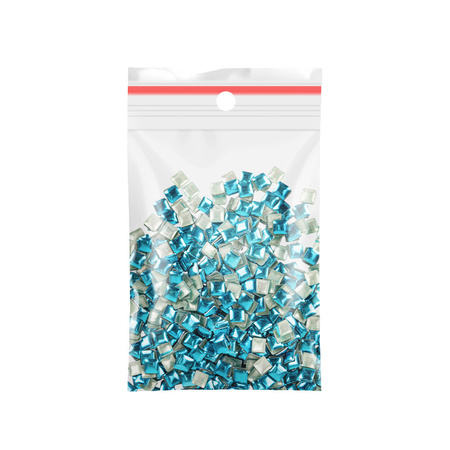 ShinePins – glatte Nieten, Glitzersteine, Nagelverzierungen, quadratisch, groß, NTN Premium Nr. 12, 5 g