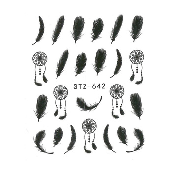STZ-642 Dreamcatcher Water Nail Stickers